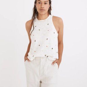 Madewell Fresca Fruit Embroidered Sweater Tank